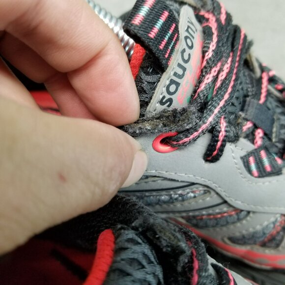 Saucony Shoes Womens Size 8 Wide Gray Eclipse TR2 Trail Running Sneakers *Read* - Picture 8 of 16